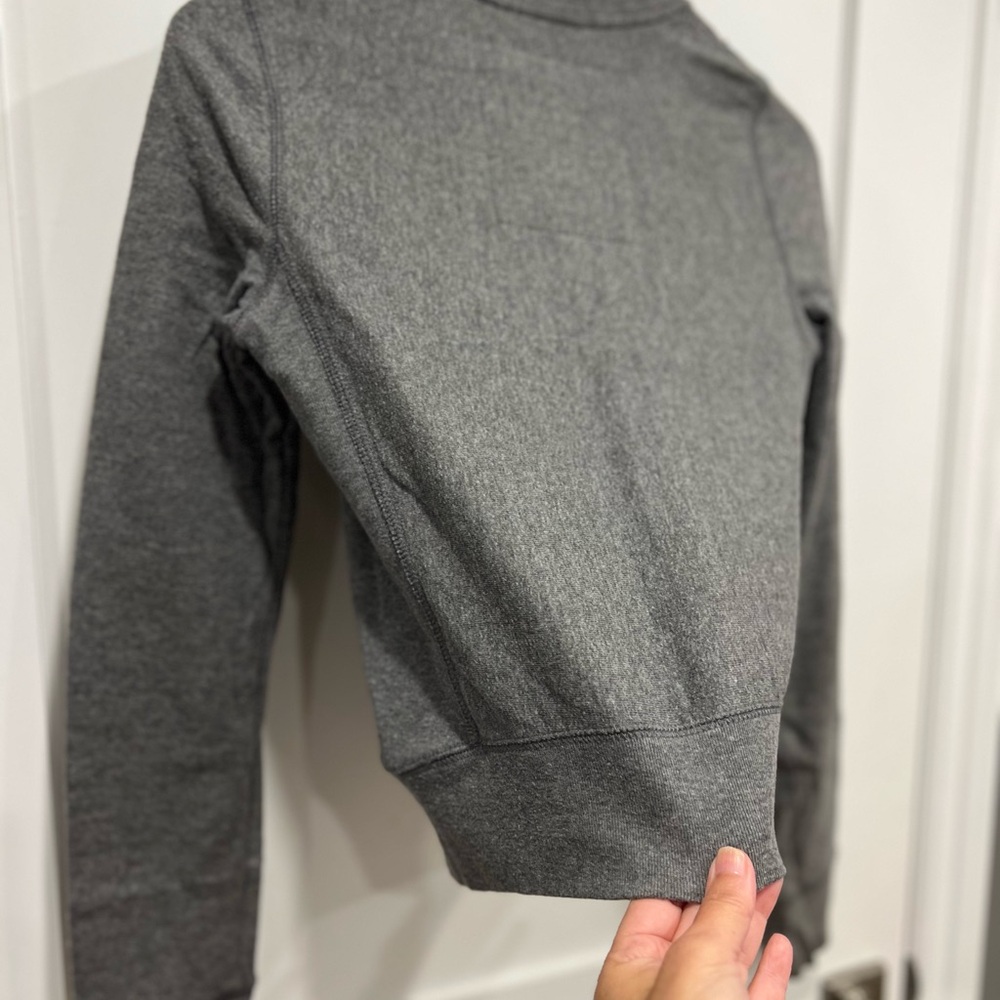 Hollister Women's Charcoal Bomber Jacket - Picture 12 of 12